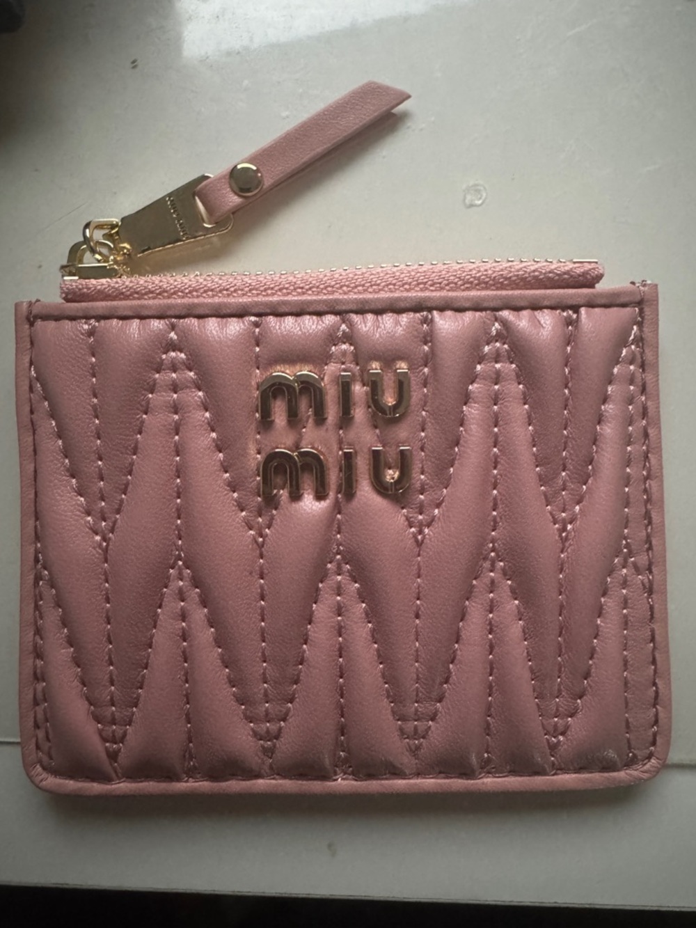 Miu Miu Matelasse Cardholder